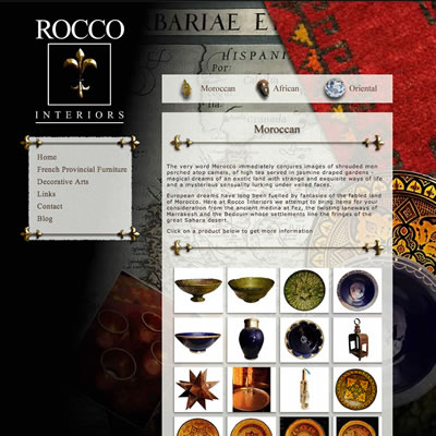 Website Design & Development : Rocco Interiors