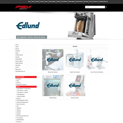 E-Commerce Website Design & Development: Food Service Machinery