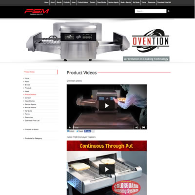 E-Commerce Website Design & Development: Food Service Machinery