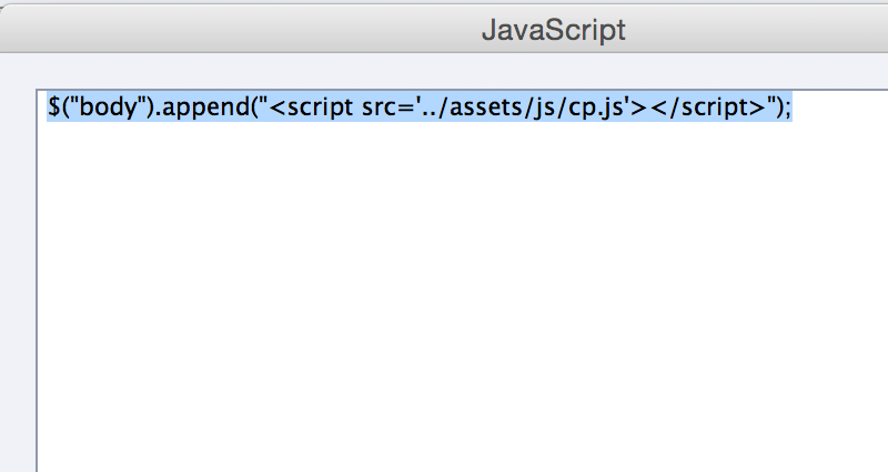 Using Javascript in Captivate JS include