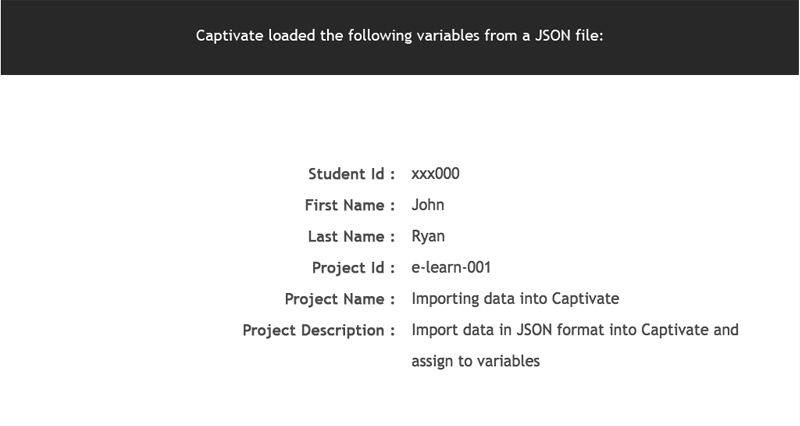 Captivate Variables