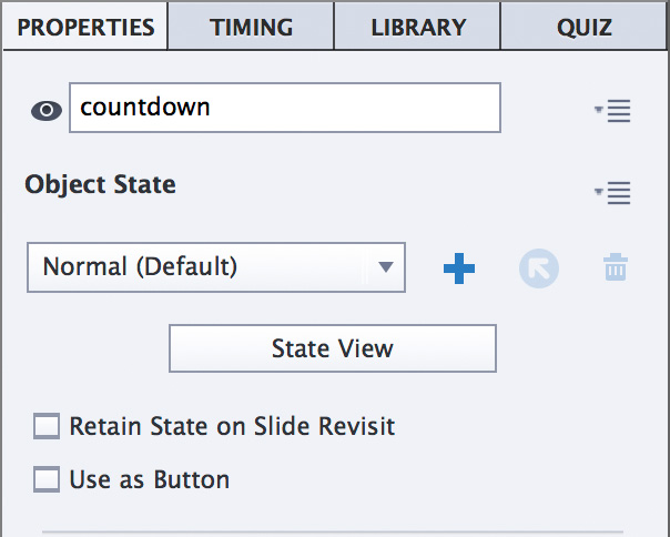 Captivate Multistate Object Label