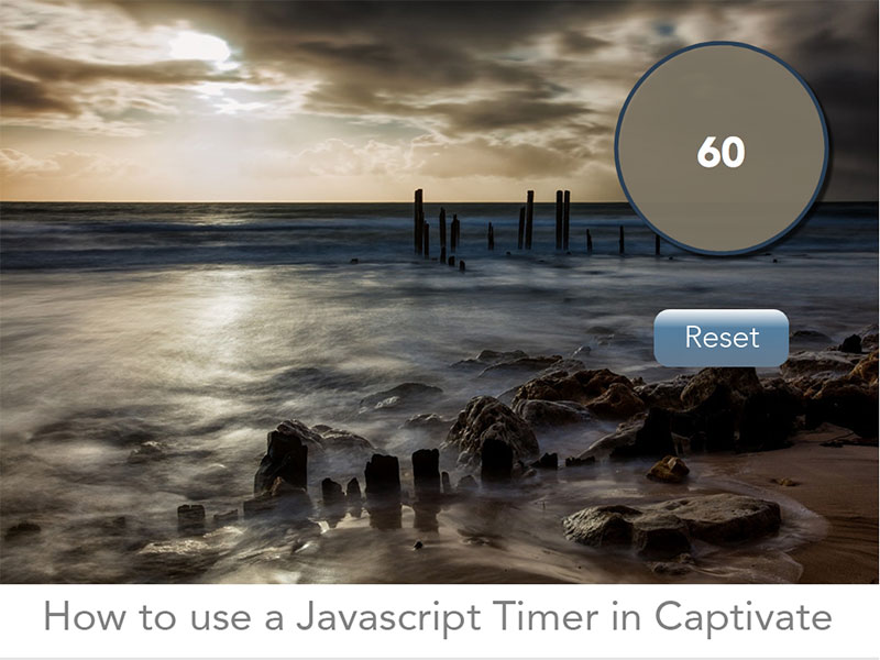 How to use a Javascript timer in Captivate splash screen