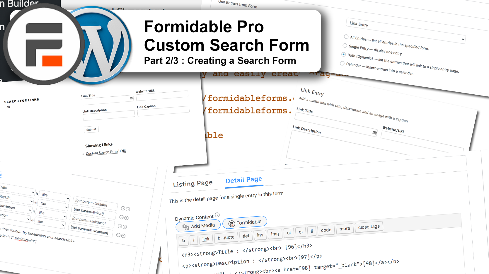 Formidable Pro Custom Search Form part 2