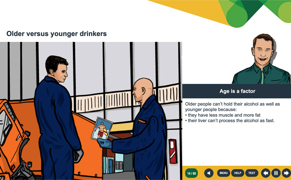 Older versus younger drinkers