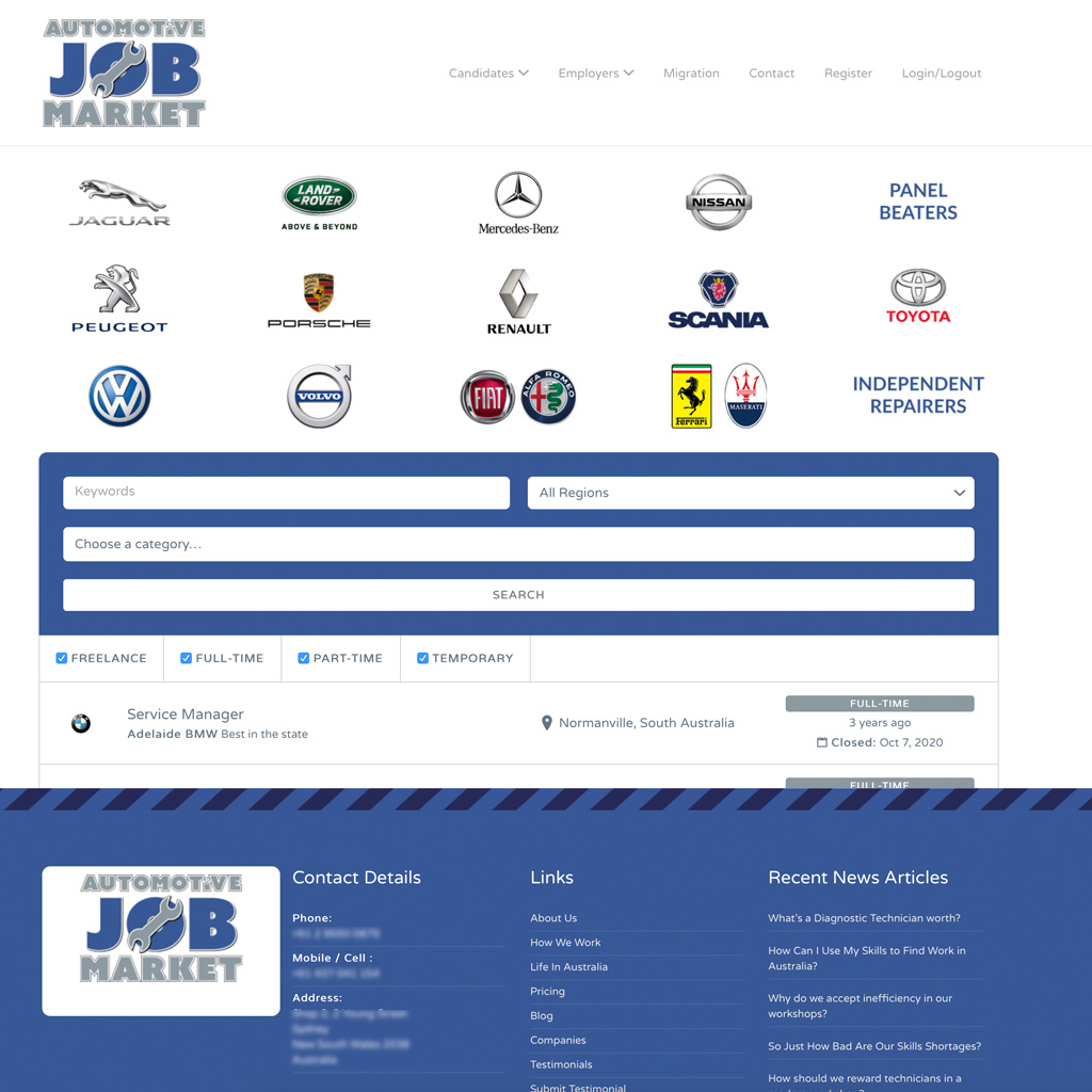 Automotive Job Market